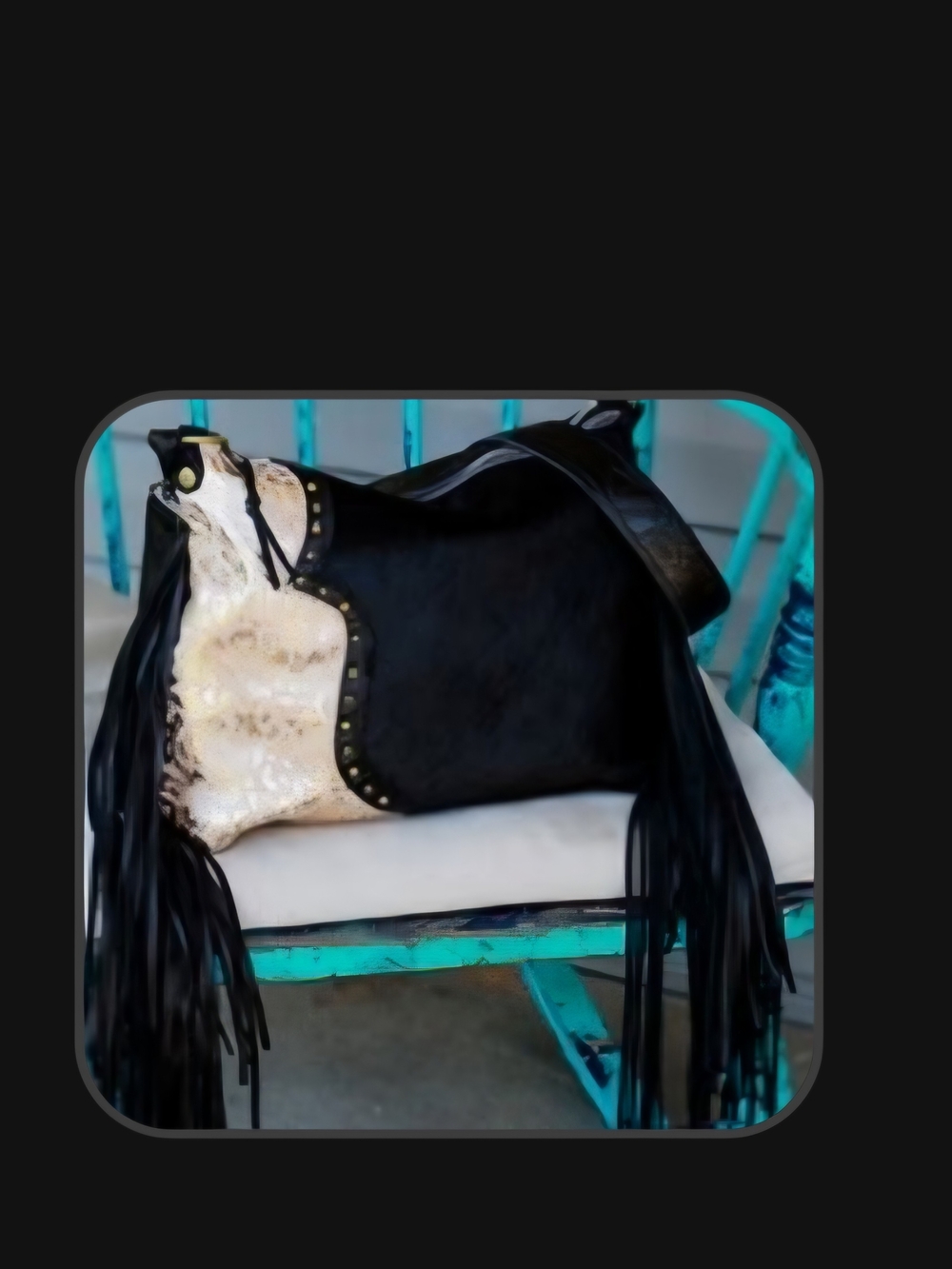L3 Designs Leather Gold Leopard and Black Kindall